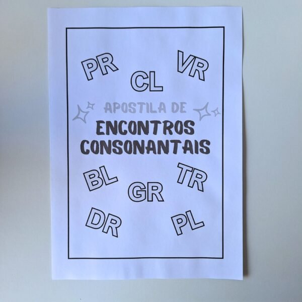 Apostila De Encontros Consonantais